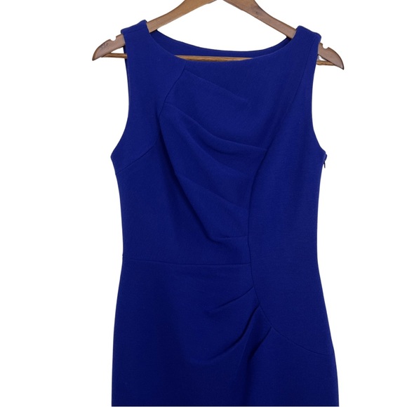 Milly Knit Cobalt Blue Wool Blend Dress Size Medium - Picture 2 of 11